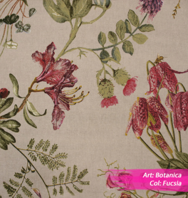 Ткань Botanica Fuscia,Текстильные от  от магазина Обои на стену